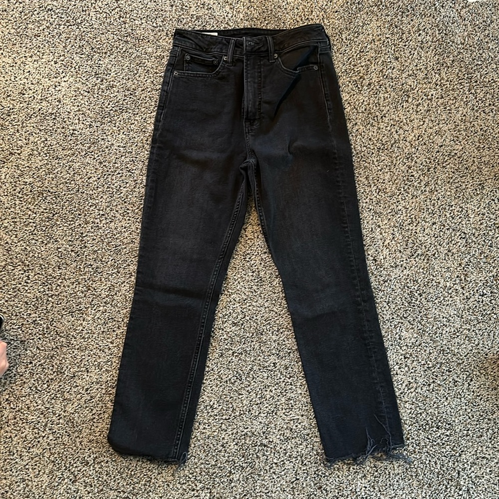 GAP Vintage Slim High Rise black denim